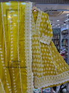 SAFA Beautiful 3PCS Mull Cotton Anarkali