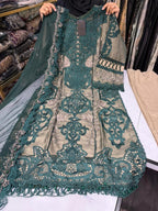 New Luxury 3PCs Embroidered Stitch Dress