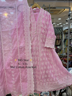 SAFA Beautiful 3PCS Mull Cotton Anarkali