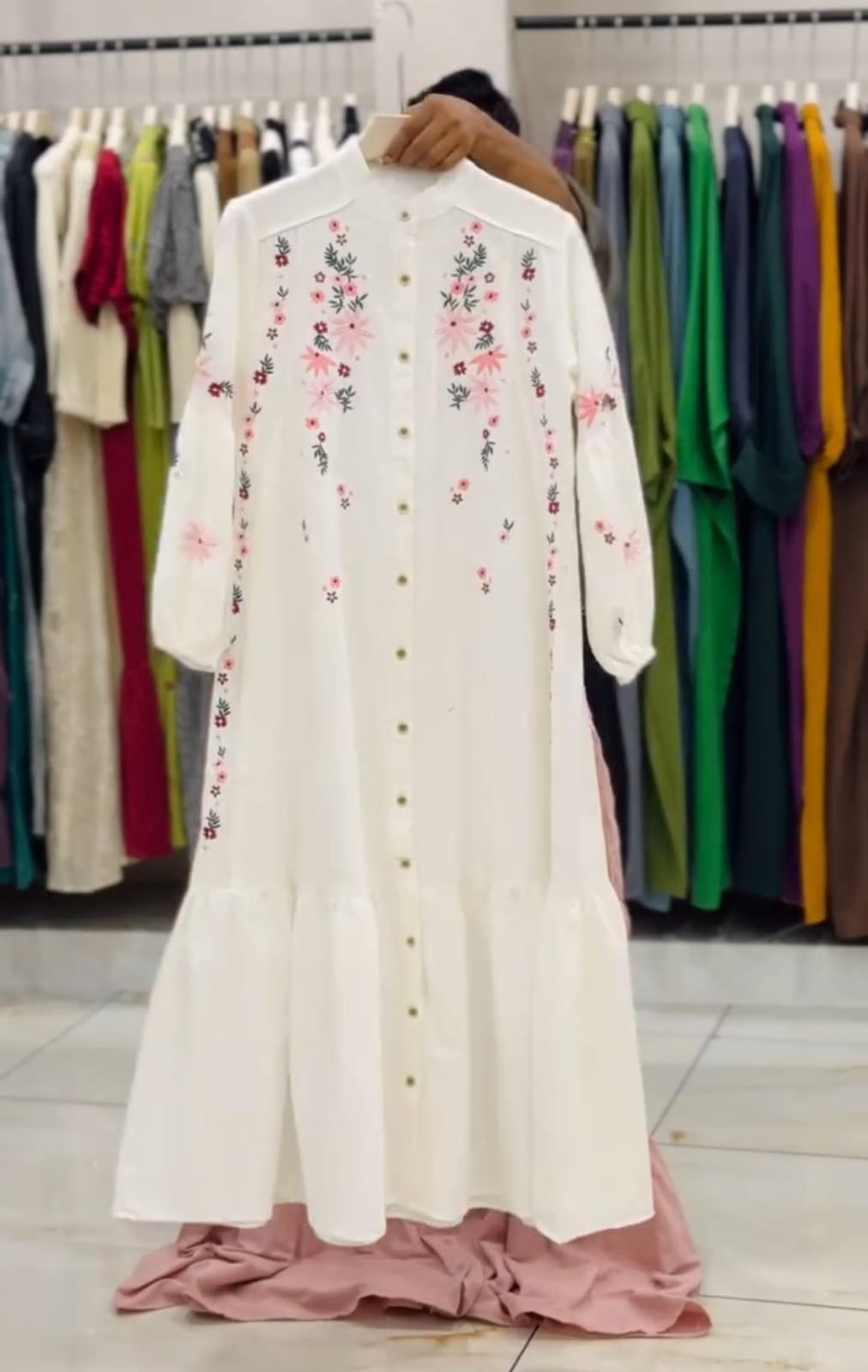 Buy 1 Get 1 Free – Trendy Embroidered Frock Collection