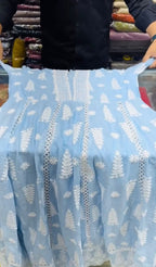 Beautiful Mull Cotton Anarkali 3PCS