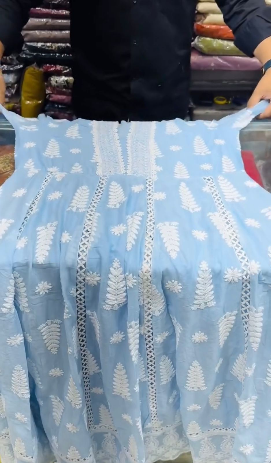 Beautiful Mull Cotton Anarkali 3PCS