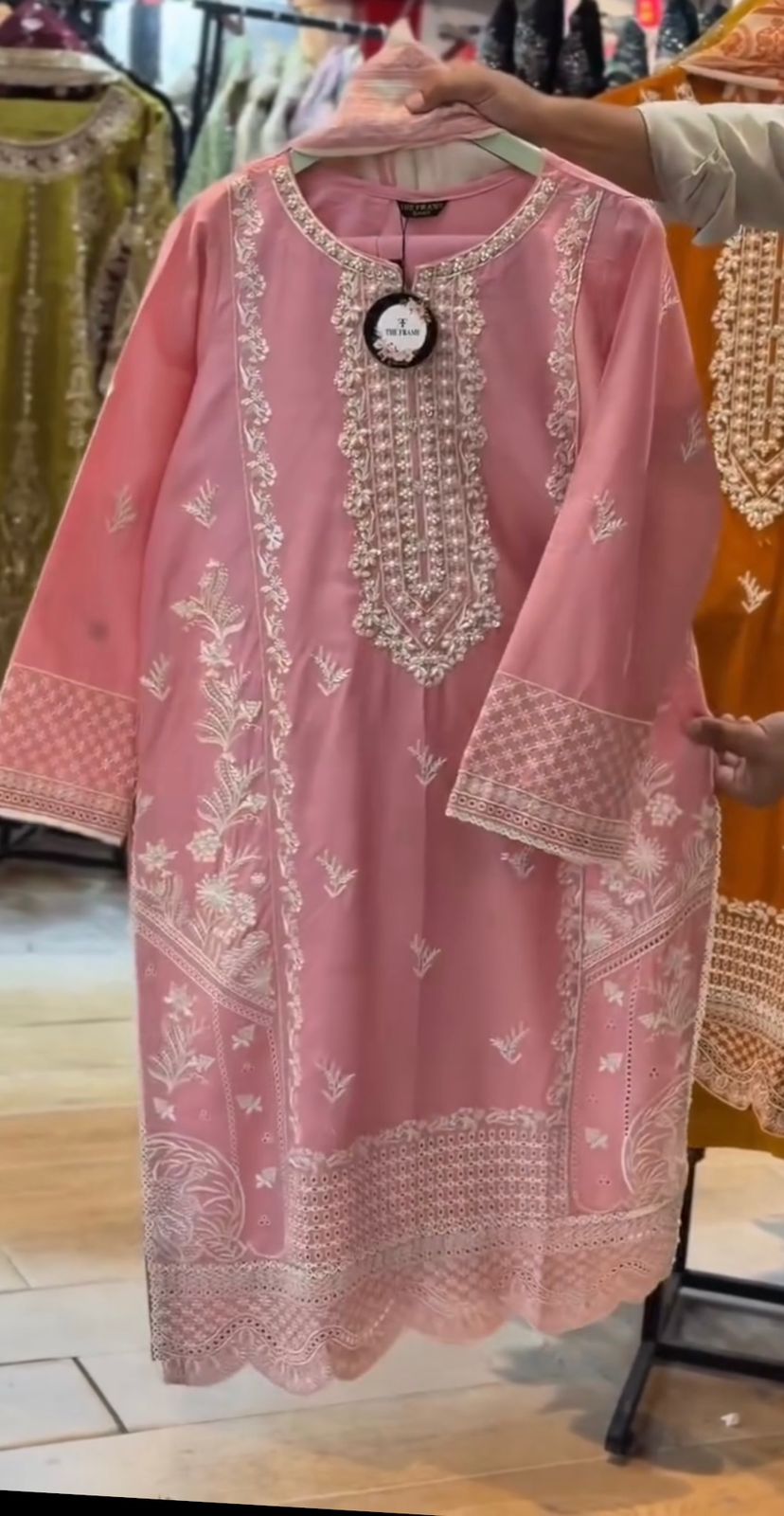 SAFA Beautiful Embroidered Cotton 3PC Suit