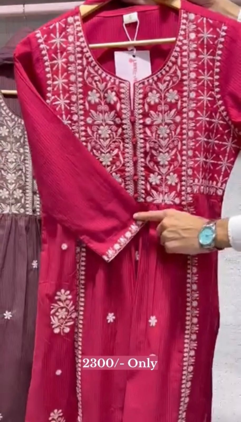 Premium Cotton Embroidered Frock Set 2PCS