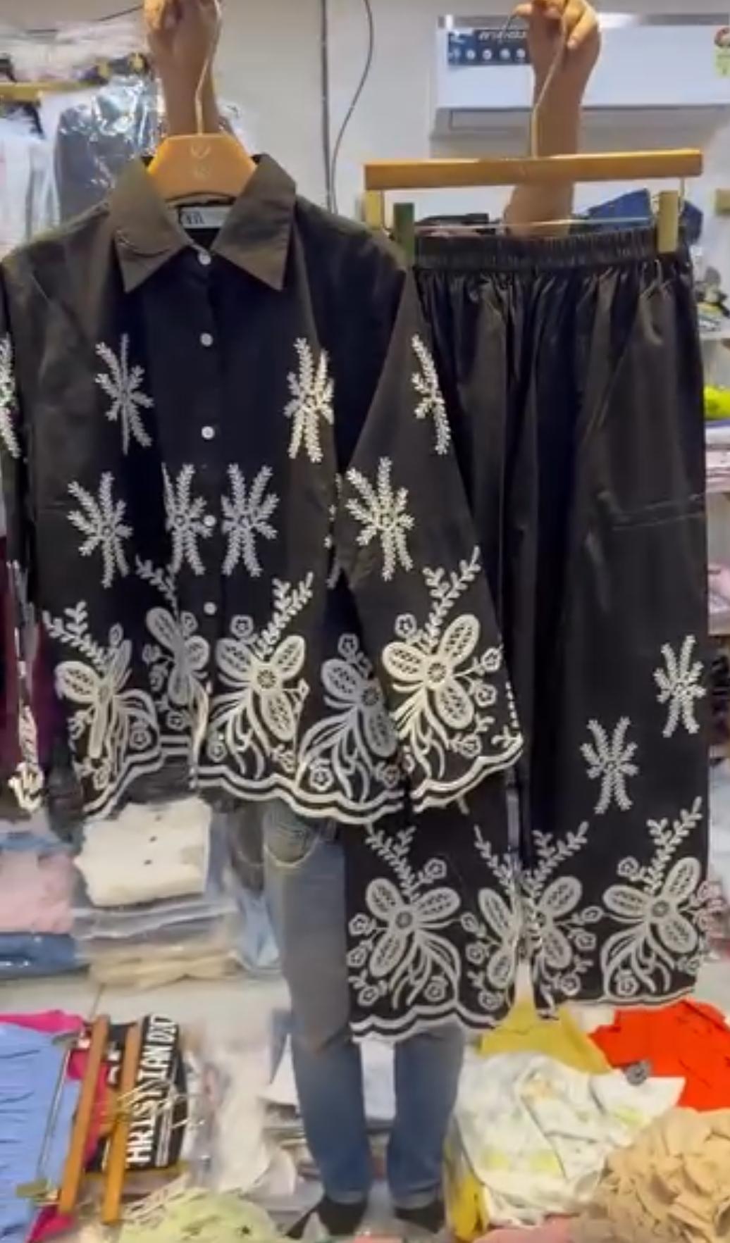 Embroidered Co-Ord Set For Summer