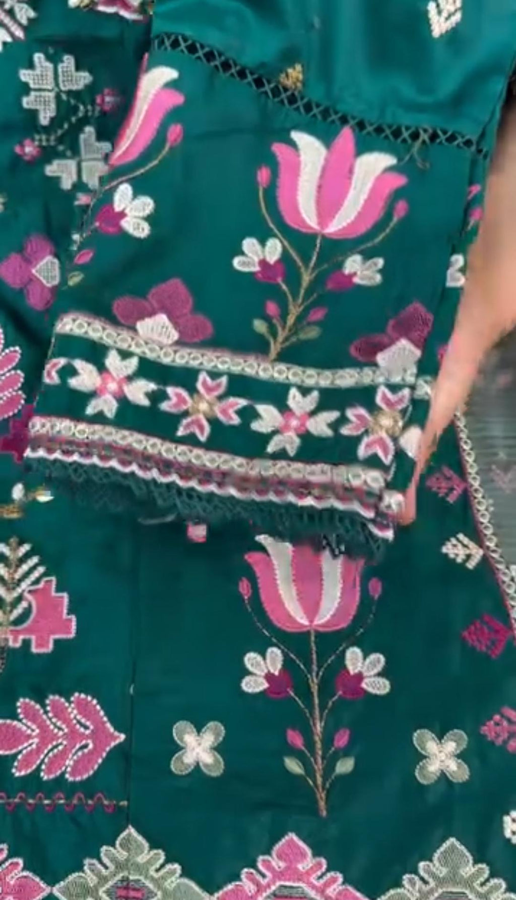 Summer Collection 3 Piece Embroidered Suit for Women