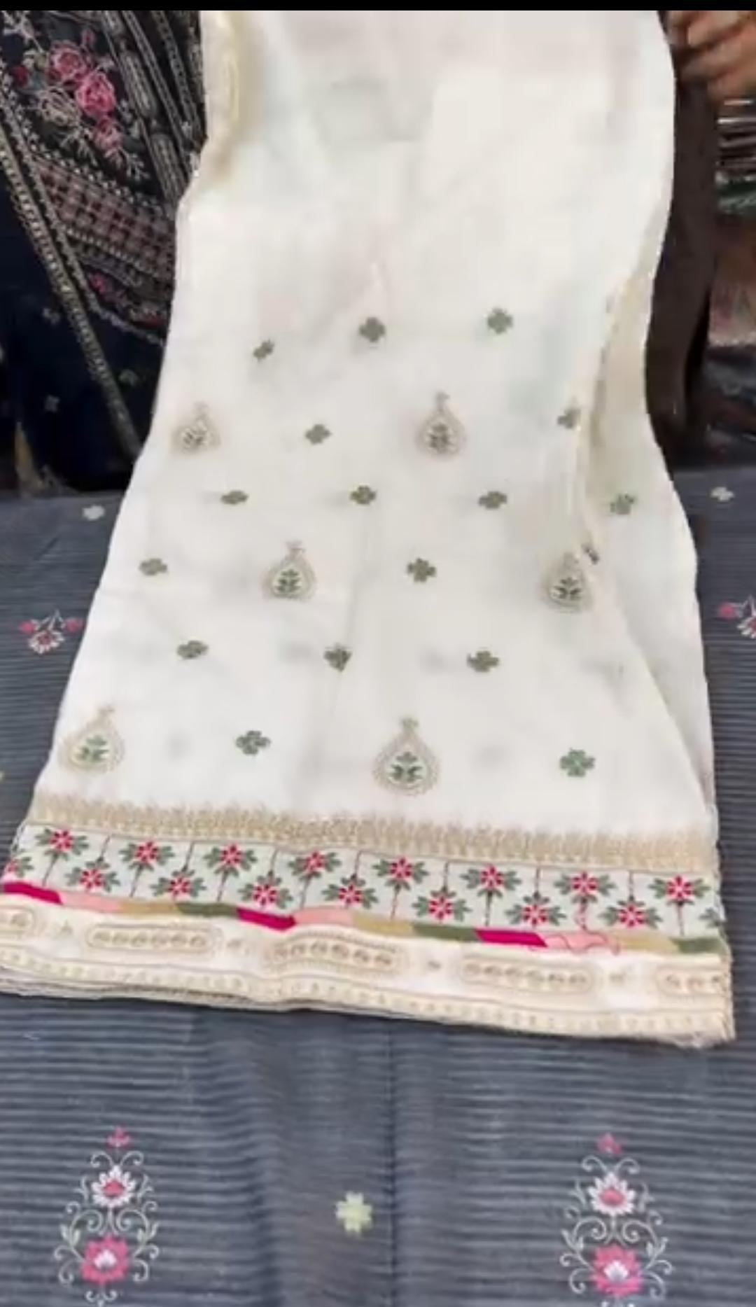 Summer Collection 3 Piece Embroidered Suit for Women