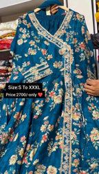 Premium 3-Piece Floral Frock Suit
