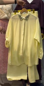Summer Trendy 2-Piece Shirt &amp; Plazo Set