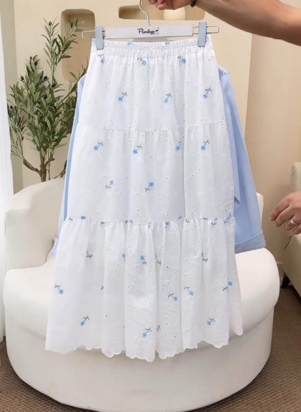 Summer Trendy 2-Piece Shirt & Skirt Set
