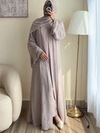 Premium Embellished Abaya with Matching Hijab
