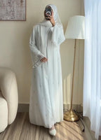 Premium Embellished Abaya with Matching Hijab