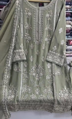 Embroidered Garara 3 Piece Suit