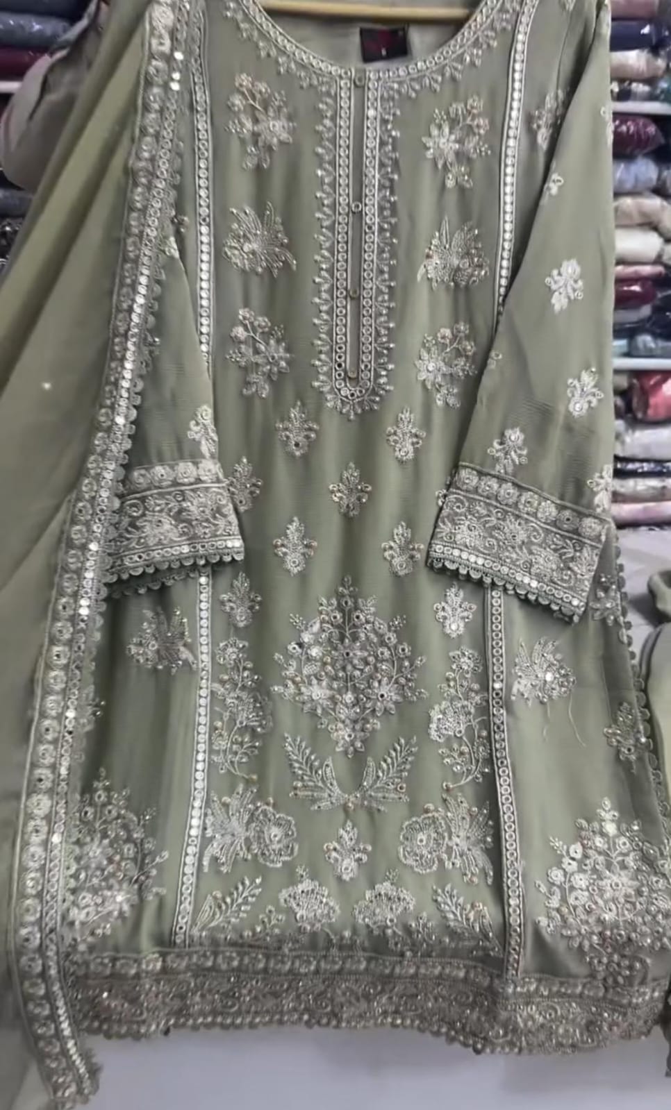 Embroidered Garara 3 Piece Suit
