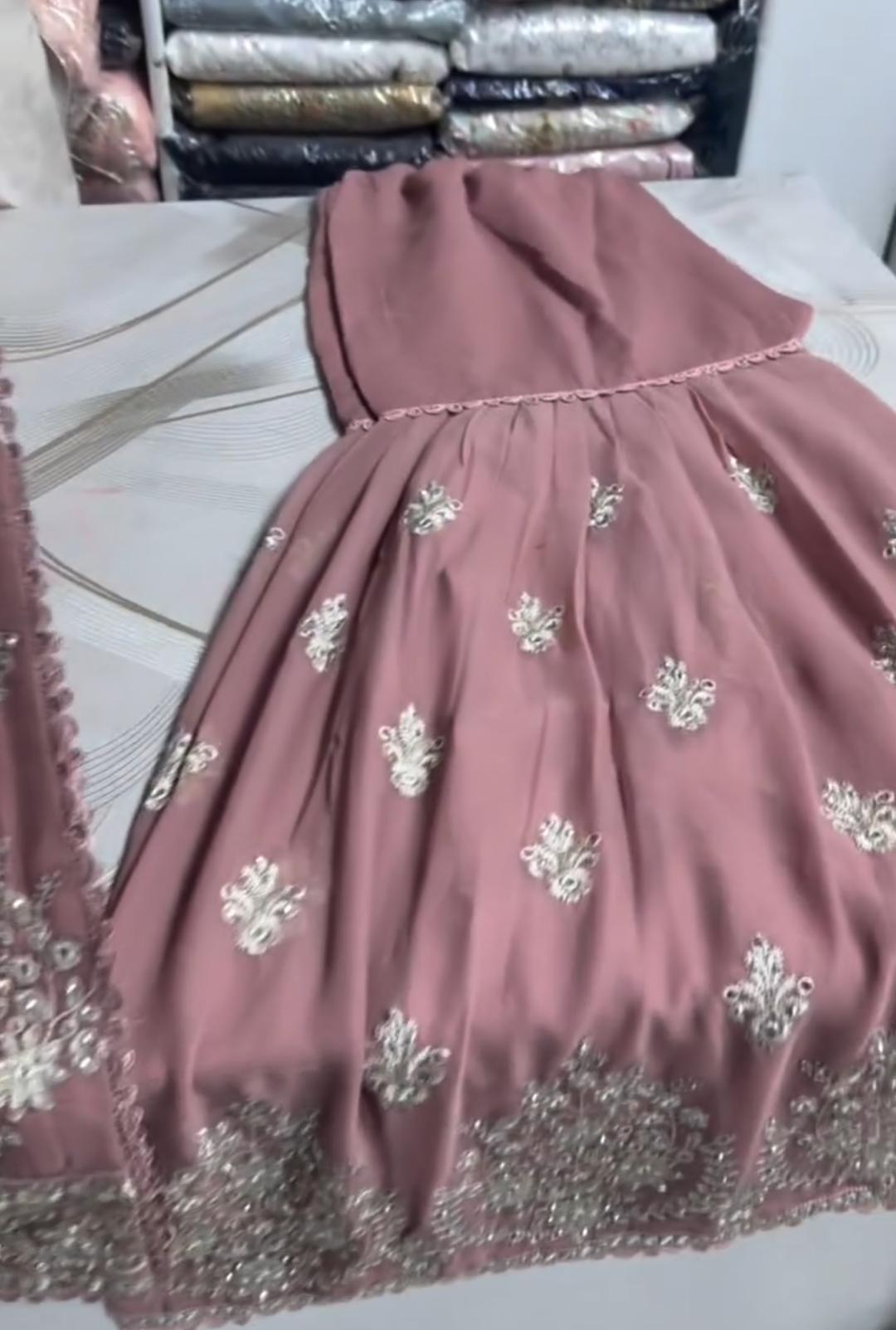 Embroidered Garara 3 Piece Suit