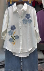 Summer Embroidered Shirt &amp; Pant Set