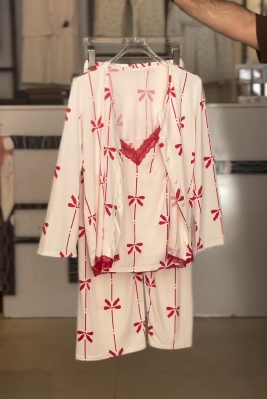 Women 3-Piece Night Suit Set