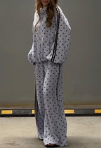 Buy1 Get1 Free Women Polka Dot Co-Ord Set
