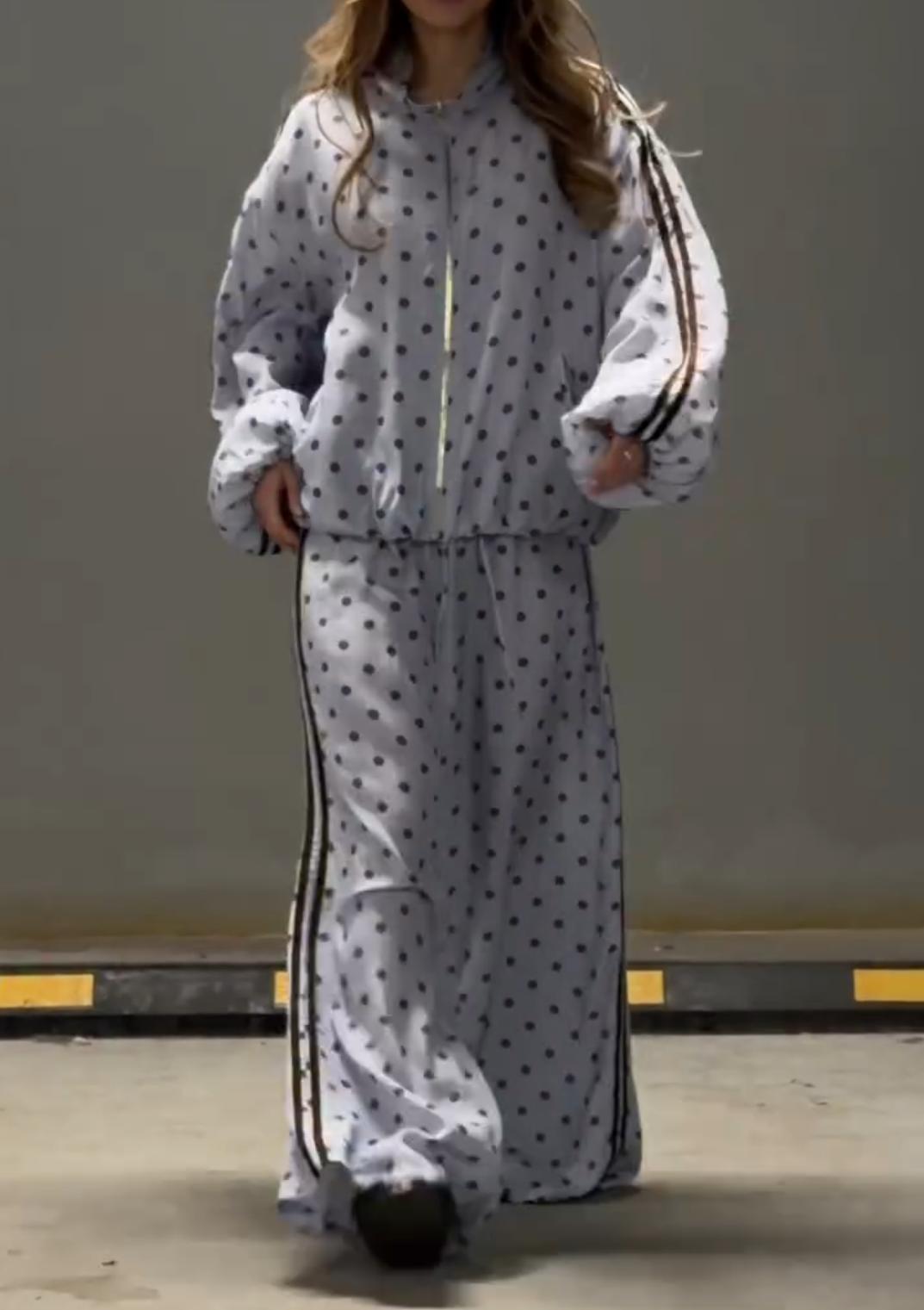 Buy1 Get1 Free Women Polka Dot Co-Ord Set