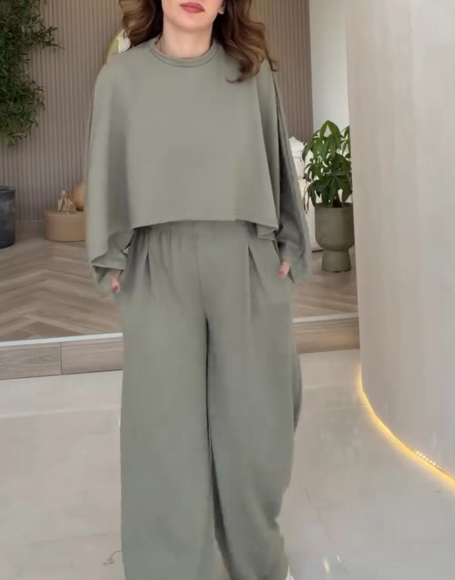 Women Cap Style Co-Ord Set – 2 Pcs