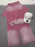 Women's Trendy T-Shirt with Plazo Set