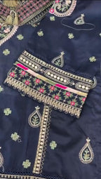 Summer Collection 3 Piece Embroidered Suit for Women