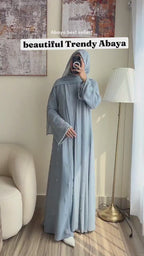 Premium Embellished Abaya with Matching Hijab