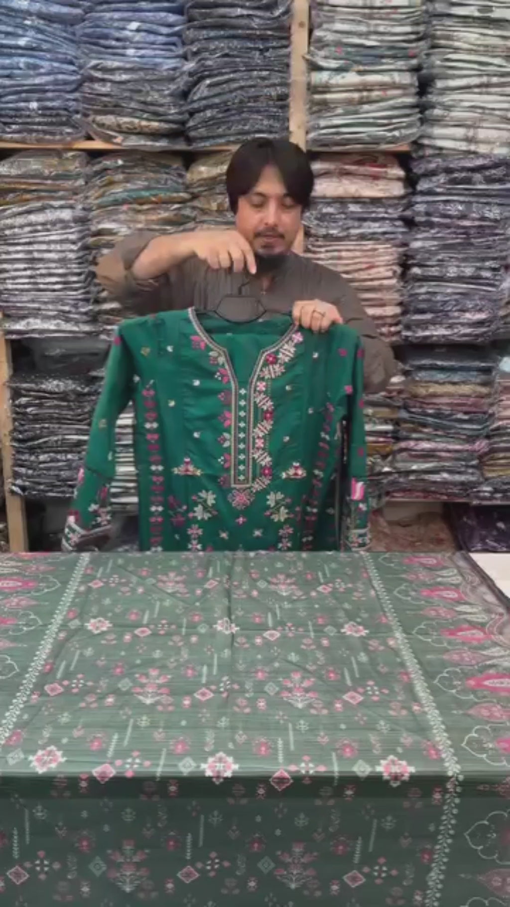 Summer Collection 3 Piece Embroidered Suit for Women