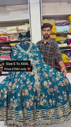 Premium 3-Piece Floral Frock Suit