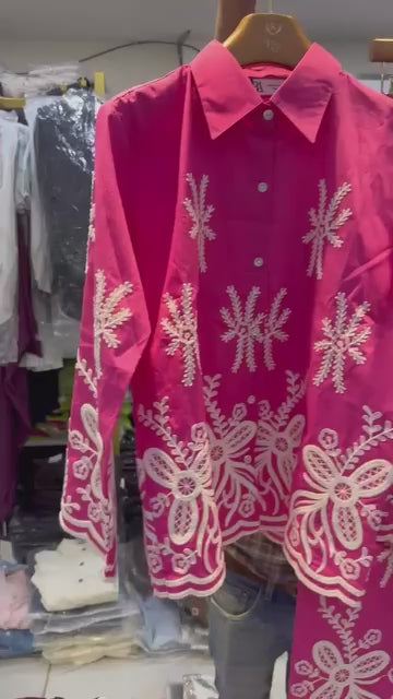 Embroidered Co-Ord Set For Summer