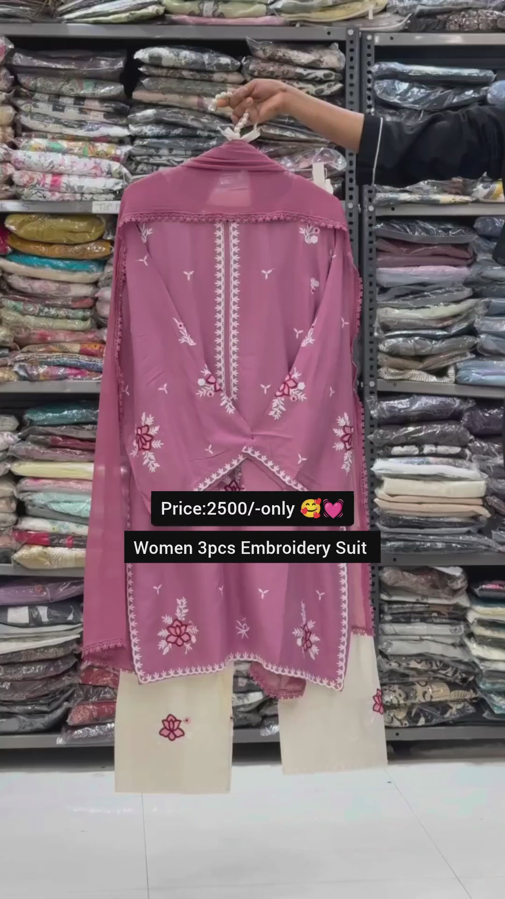 Women 3-Piece Suit Embroidery
