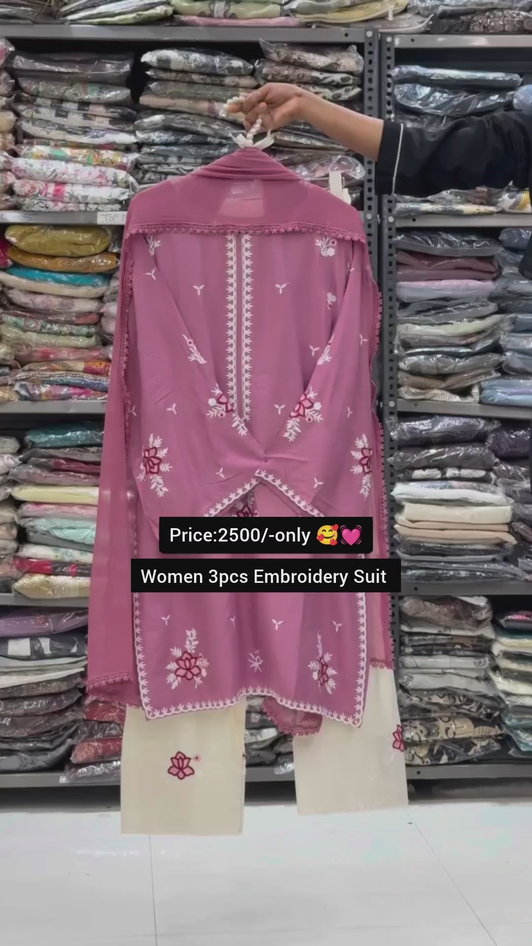 Women 3-Piece Suit Embroidery