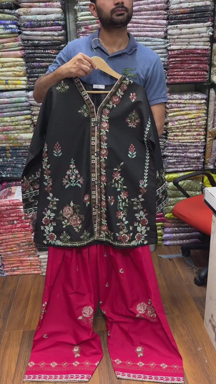 Farshi Shalwar with Embroidered Shirt